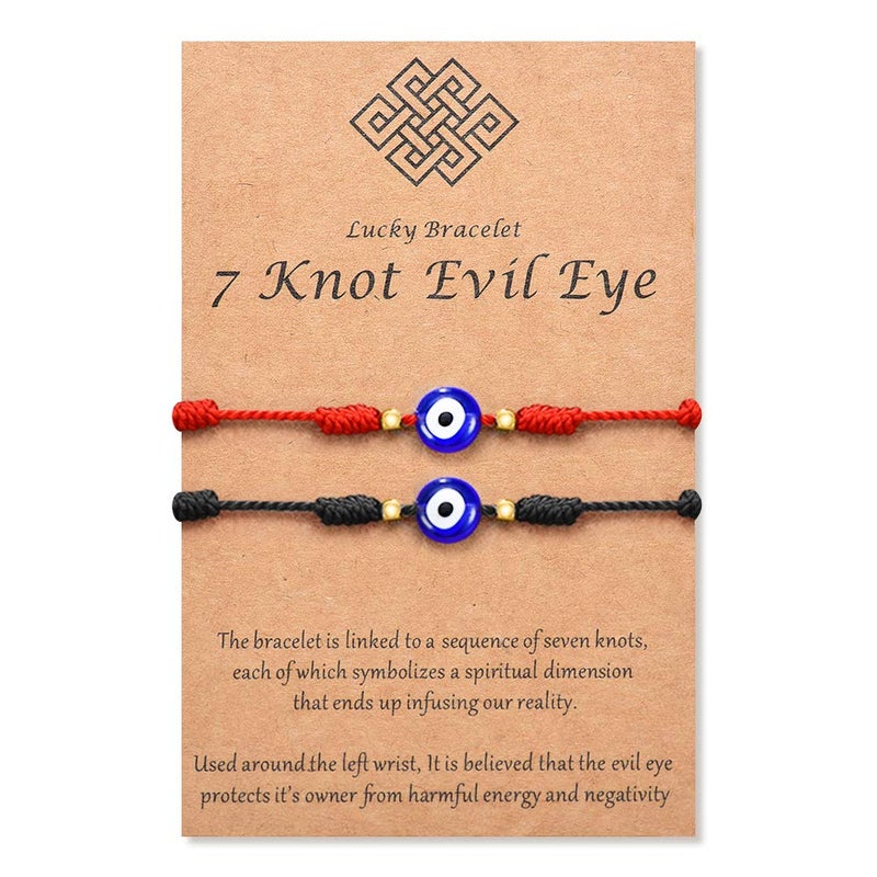 Tarsus Nazar Amulet Mal De Ojo Bracelet Blue Bad Eye Protection for Women Men Evil Eye Bracelets - Image 1